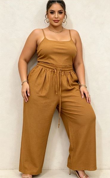 Picture of FLUID SUMMER TROUSER WITH DRAWSTRING IN VISCOSE